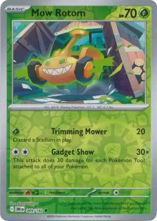 Mow Rotom 9/182 Reverse Holo | Destined Rivals | Pokemon Card