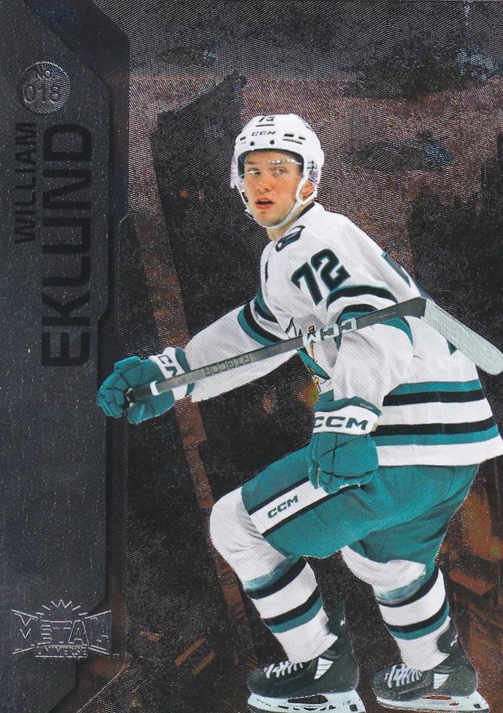 William Eklund #018 San Jose Sharks | 2023-24 SkyBox Metal Universe | NHL Trading Card