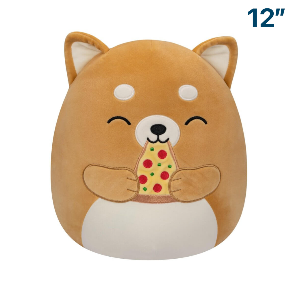 Angie the Dog Shiba Inu with Pizza 12