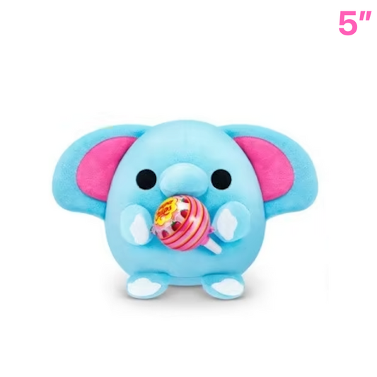 Chupa Chups Elephant ~ Zuru Snackles Plush Mini Plush 5" mi