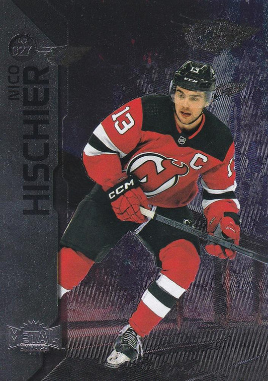 Nico Hischier #027 New Jersey Devils | 2023-24 SkyBox Metal Universe | NHL Trading Card