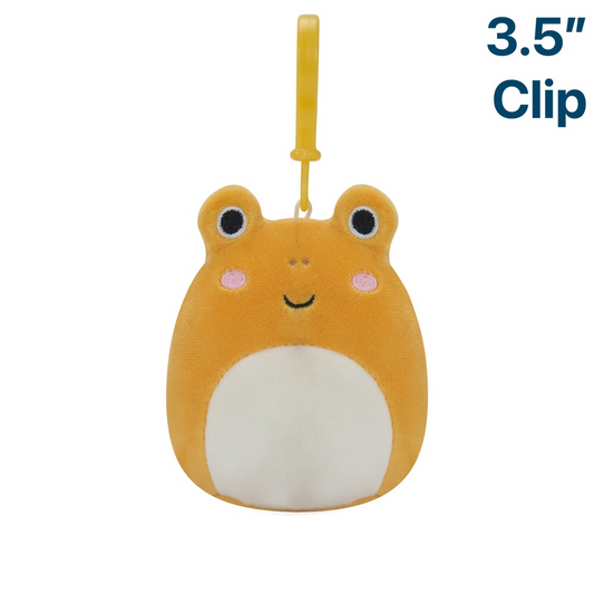 Leigh the Yellow Toad / Frog ~ 3.5" Clip On Squishmallow Plush ~ Limit TWO Per Customer