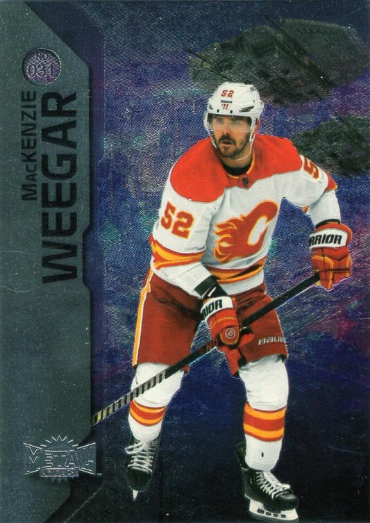MacKenzie Weegar #031 Calgary Flames | 2023-24 SkyBox Metal Universe | NHL Trading Card
