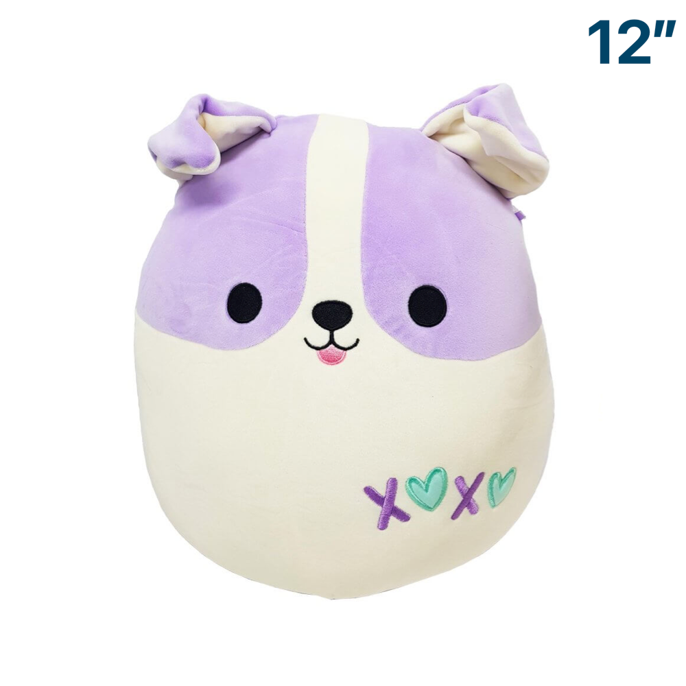 Rheya the Dog with xoxo ~ 12" Squishmallow Heart Squad Plush ~ IN STOCK!