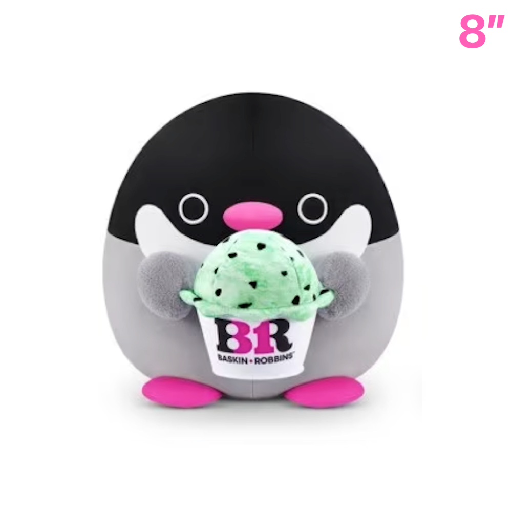Penelope Baskin Robins Penguin ~ Series 2 Zuru Snackles Plush Mini Plush 8"