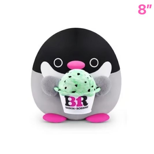 Penelope Baskin Robins Penguin ~ Series 2 Zuru Snackles Plush Mini Plush 8"
