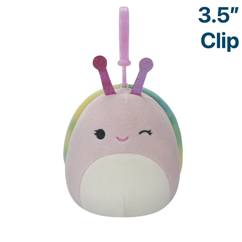 Silvina the Snail ~ 3.5" Clip On Squishmallow Plush