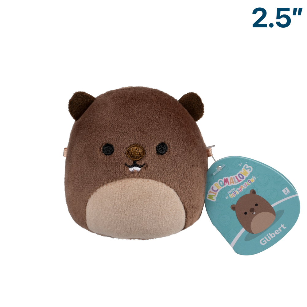 Gilbert the Groundhog ~ 2.5" Micromallows Series 3 Squishmallow Plush