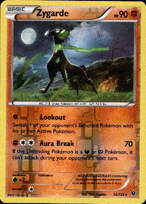 Zygarde 52/124 Reverse Holo | Fates Collide | Pokemon Card