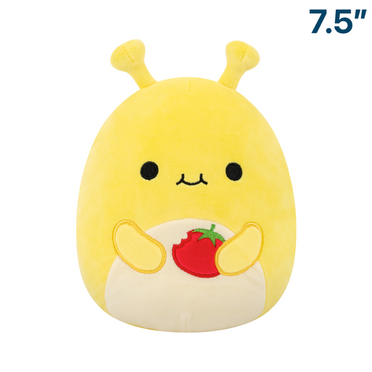 Zarina the Yellow Banana Slug with Tomato ~ 7.5" Squishmallow Plush