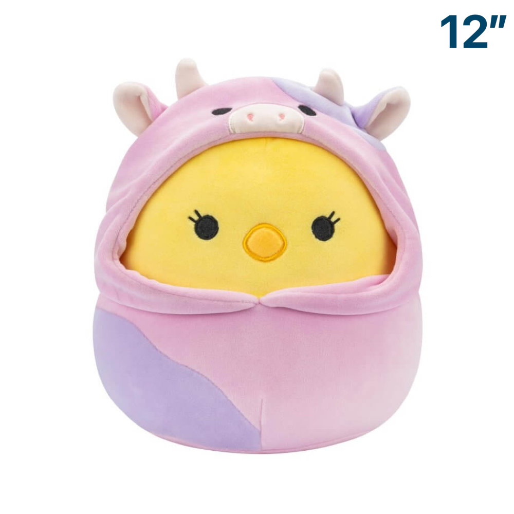 Aimee the Chick in Cow Costume ~ 12" 2024 Easter Squishmallow Plush