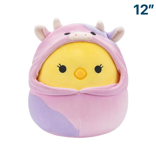 Aimee the Chick in Cow Costume ~ 12" 2024 Easter Squishmallow Plush