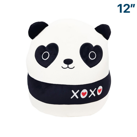 Stanley the Panda with xoxo ~ 12" Squishmallow Heart Squad Plush ~ IN STOCK!