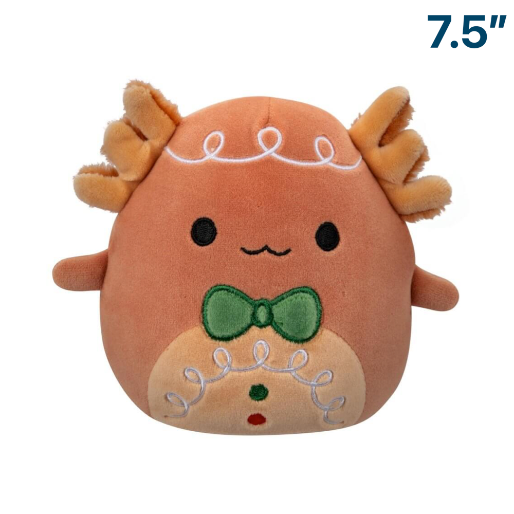 Gingerbread Axolotl ~ Holiday 7.5" Squishmallow Plush ~ PRE-ORDER ~ LIMIT 1 PER CUSTOMER