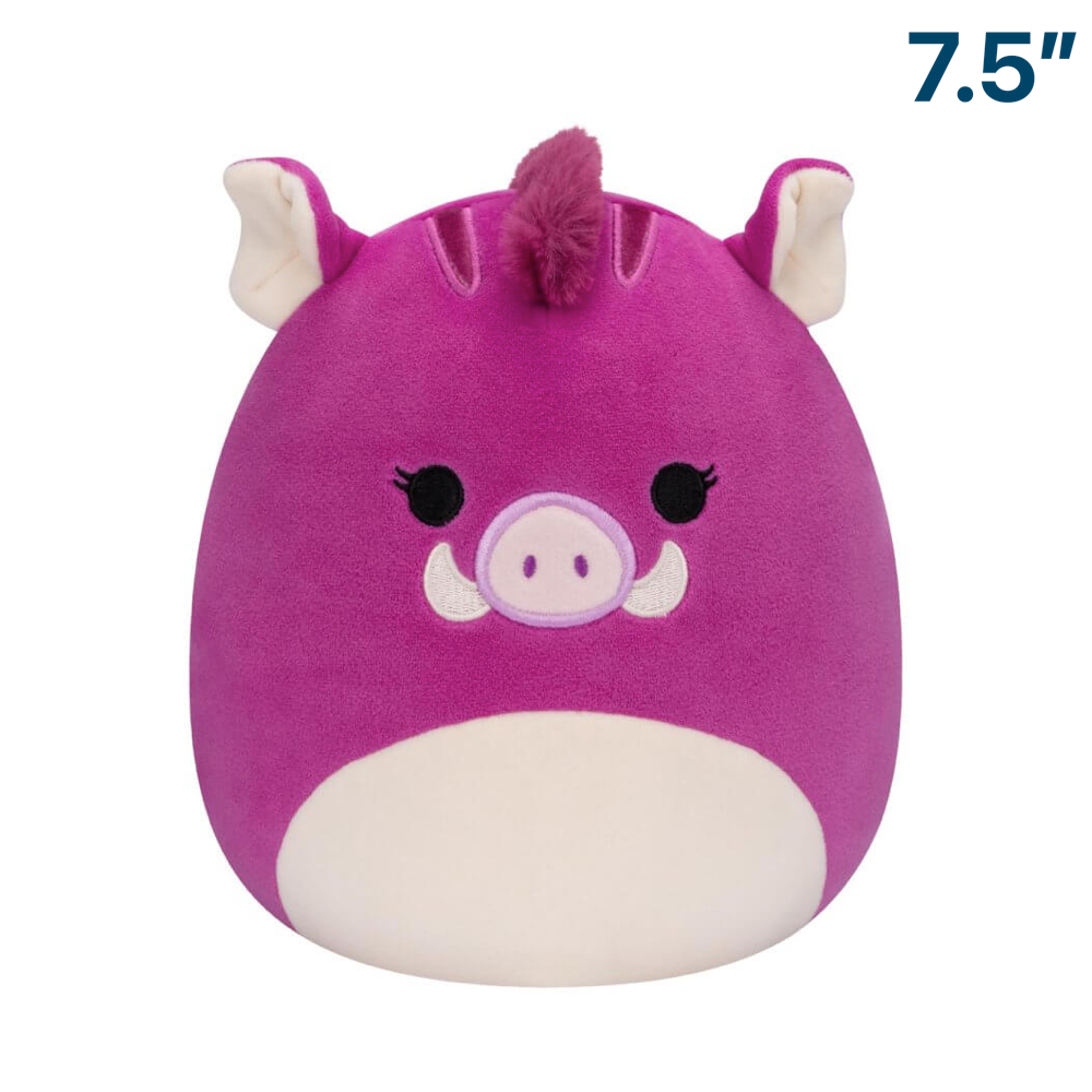 Jenna the Purple Warthog ~ 7.5" Wave 17 B Squishmallow Plush