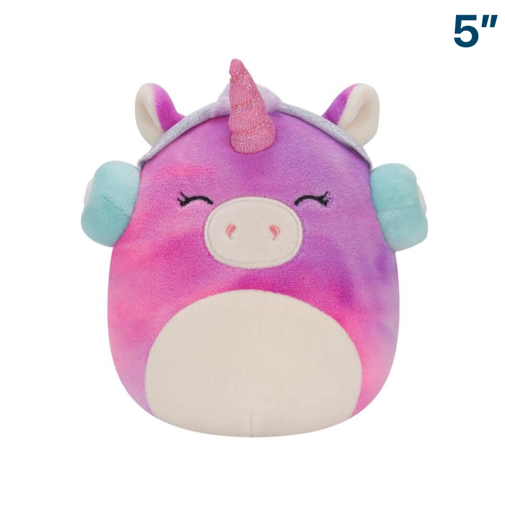 Lola the Unicorn with Earmuffs ~ 5" Squishmallow Plush