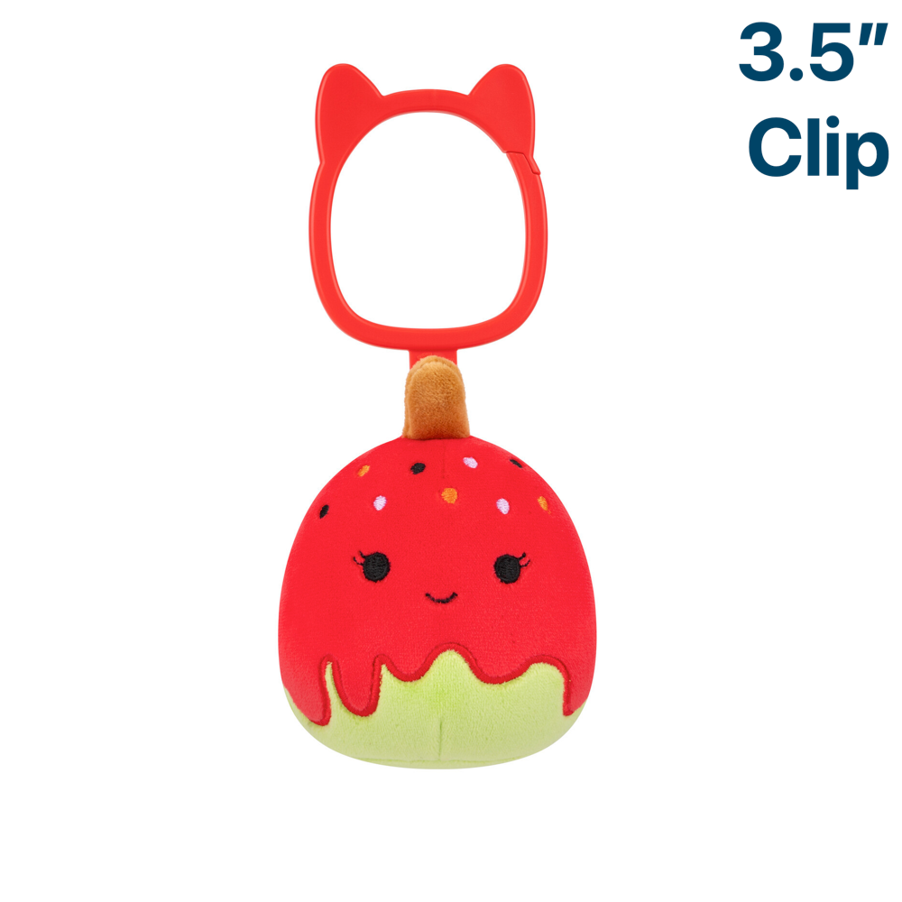 Keir the Green Candy Apple ~ 3.5" Clip On Squishmallow Plush