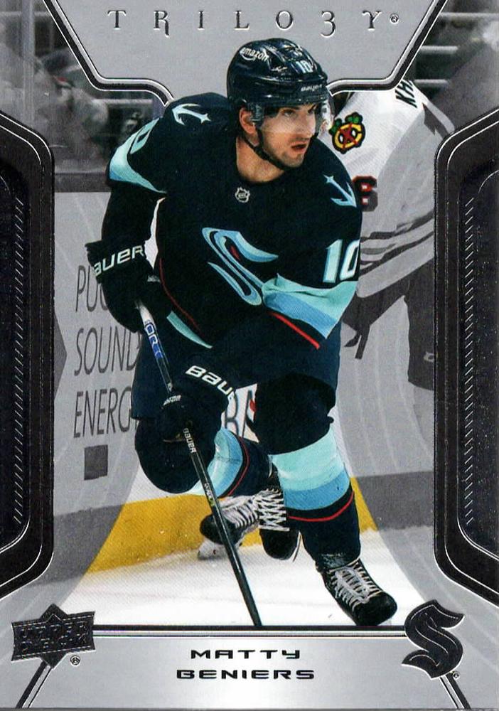 Matty Beniers #100 Seattle Kraken | 2023-24 Upper Deck Trilogy | NHL Trading Card