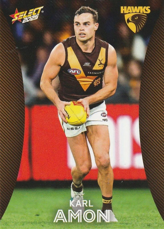Karl Amon #100 Hawthorn Hawks | 2025 Select AFL Footy Stars | Trading Card