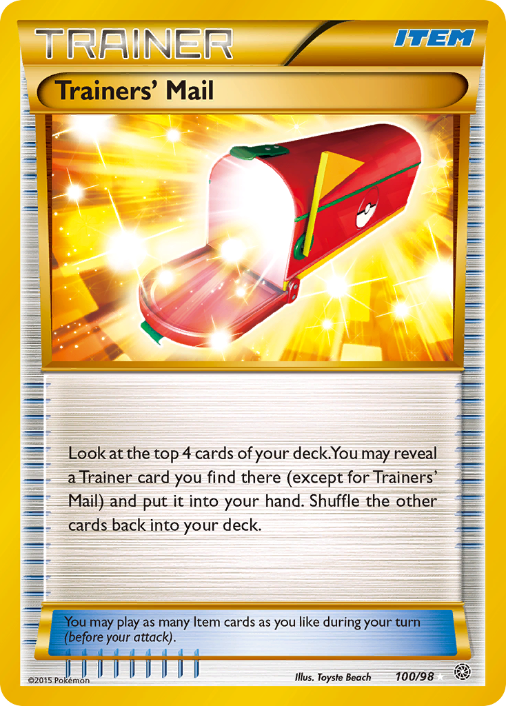 Trainers' Mail 100/98 Rare Secret | Ancient Origins | Pokemon Card