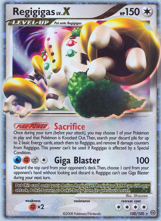 Regigigas LV.X 100/100 Rare Holo LV.X | Stormfront | Pokemon Card