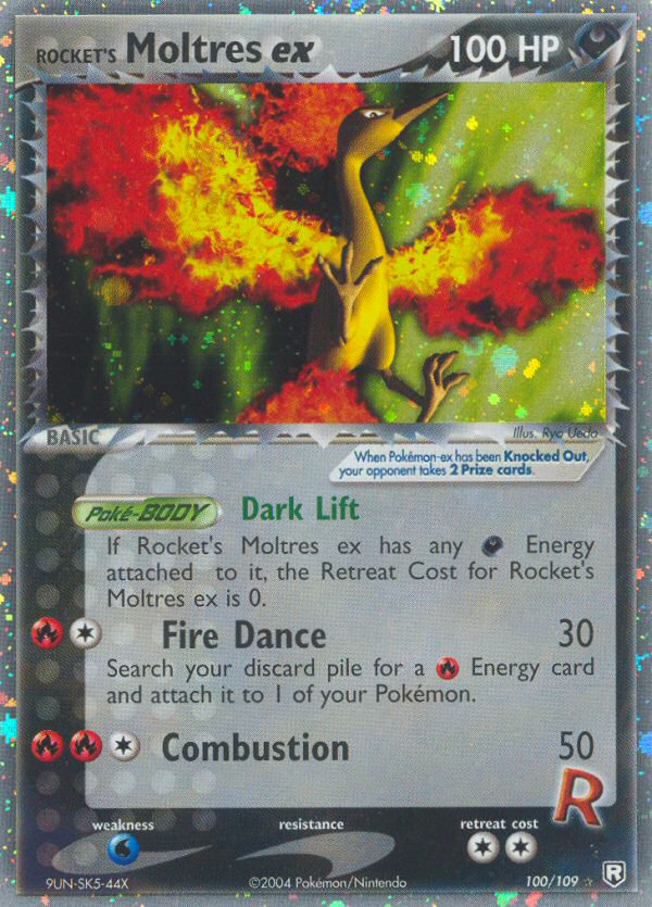 Rocket's Moltres ex 100/109 Rare Holo EX | Team Rocket Returns | Pokemon Card