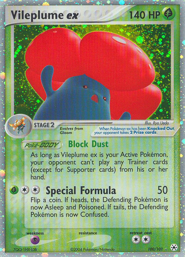 Vileplume ex 100/101 Rare Holo EX | Hidden Legends | Pokemon Card