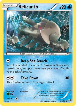 Relicanth 23/98 Reverse Holo | Ancient Origins | Pokemon Card