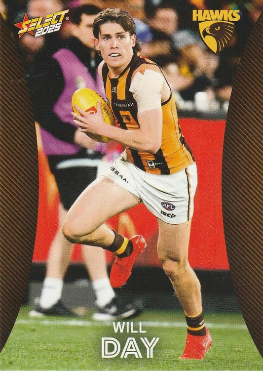 Will Day #101 Hawthorn Hawks | 2025 Select AFL Footy Stars | Trading Card