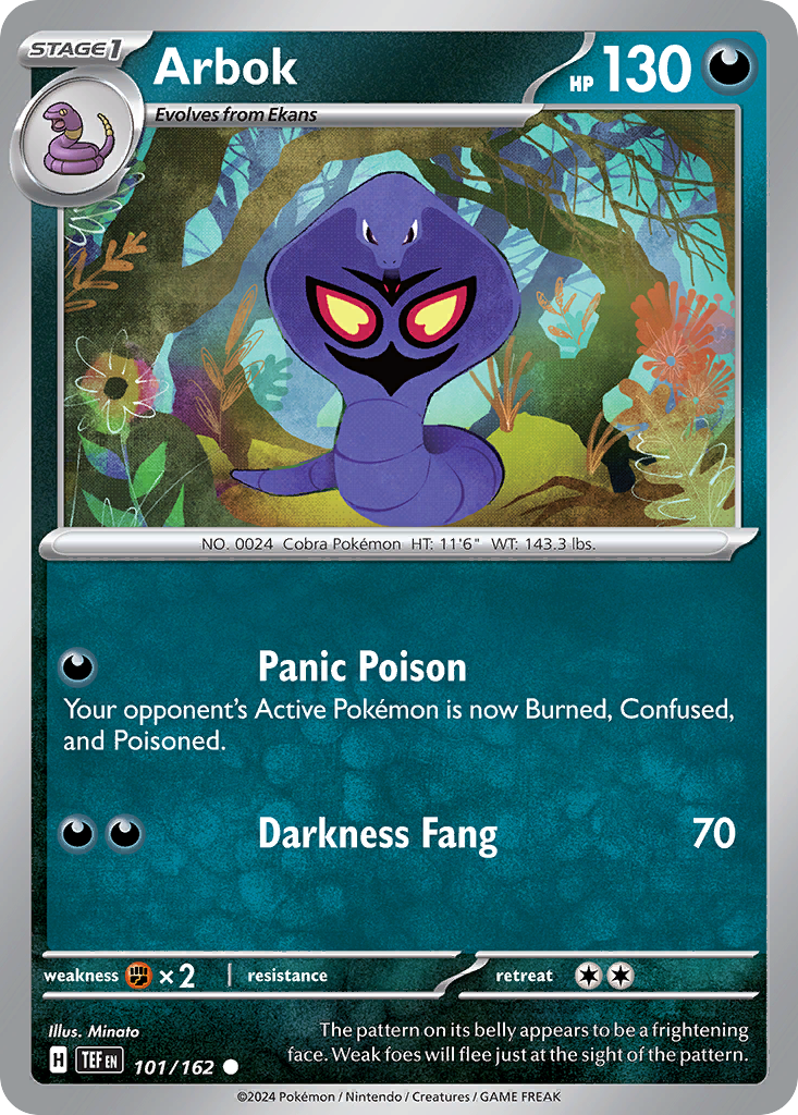 Buy Arbok Common | Temporal Forces | Pokemon Card Australia Brickheads Collectables Buy Arbok Common | Temporal Forces | Pokemon Card Australia Brickheads Collectables