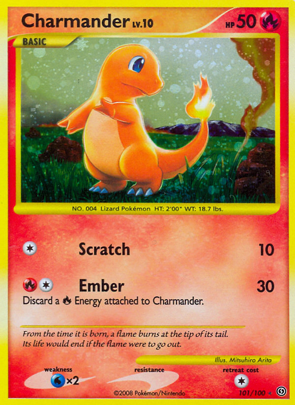 Charmander 101/100 Rare Secret | Stormfront | Pokemon Card