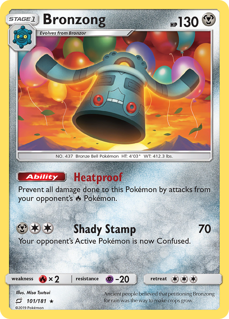 Bronzong 101/181 Rare | Team Up | Pokemon Card