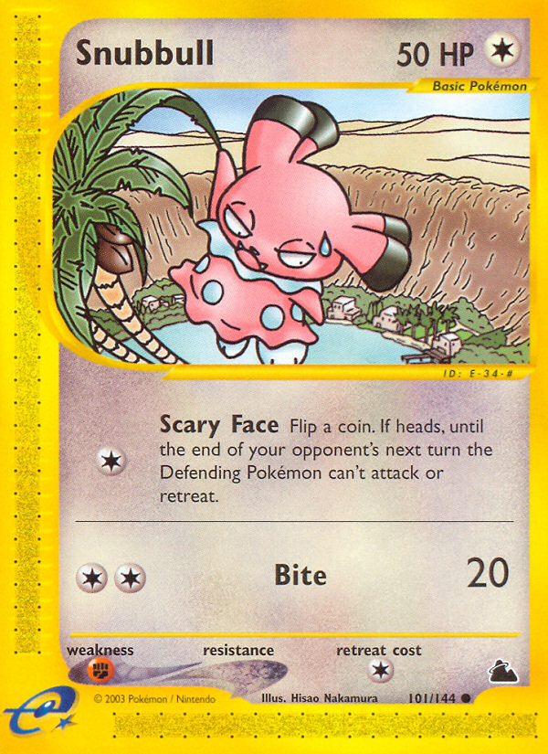 Snubbull 101/144 Common | Skyridge | Pokemon Card