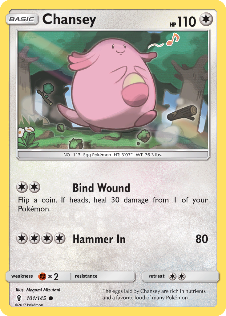 Chansey 101/145 Common | Guardians Rising | Pokémon Card