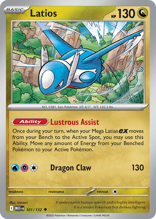 Latios 101/132 Uncommon | Mega Evolution | Pokemon Card