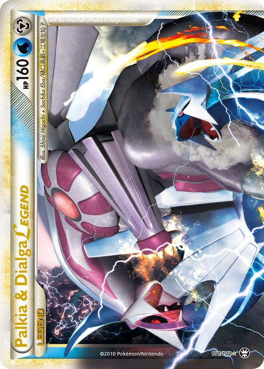 Palkia & Dialga LEGEND 101/102 LEGEND | HS—Triumphant | Pokemon Card