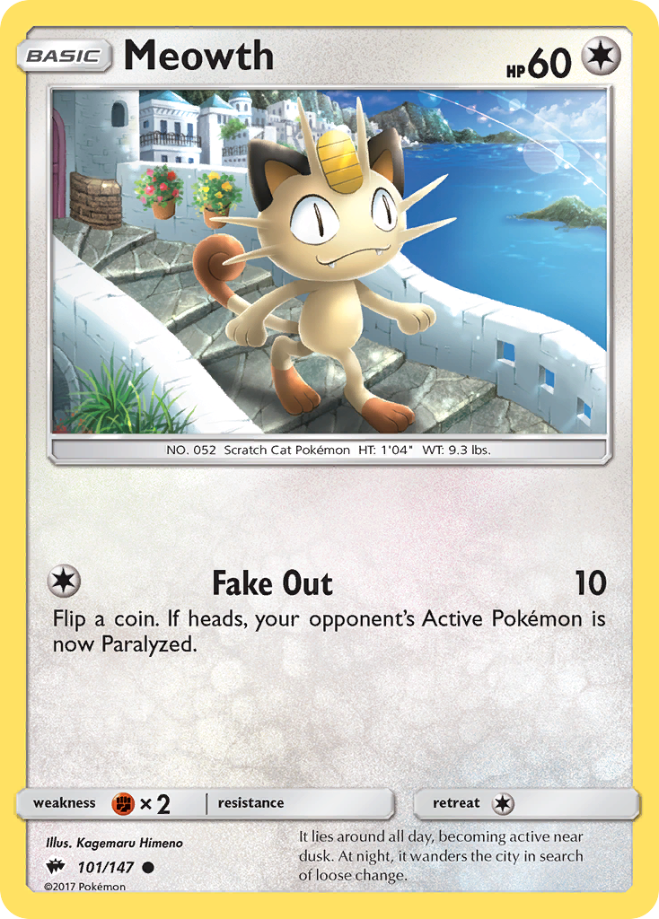 Buy Meowth Common | Burning Shadows | Pokemon Card Australia Brickheads Collectables Buy Meowth Common | Burning Shadows | Pokemon Card Australia Brickheads Collectables