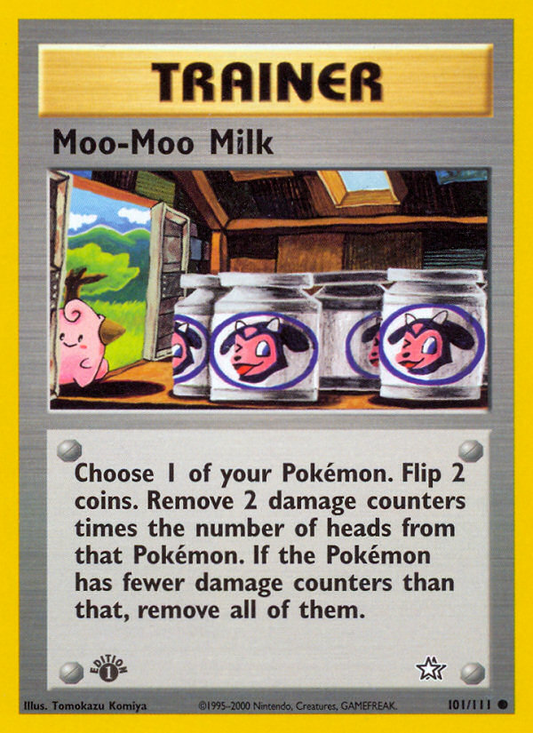 Moo-Moo Milk 101/111 Common | Neo Genesis | Pokemon Card