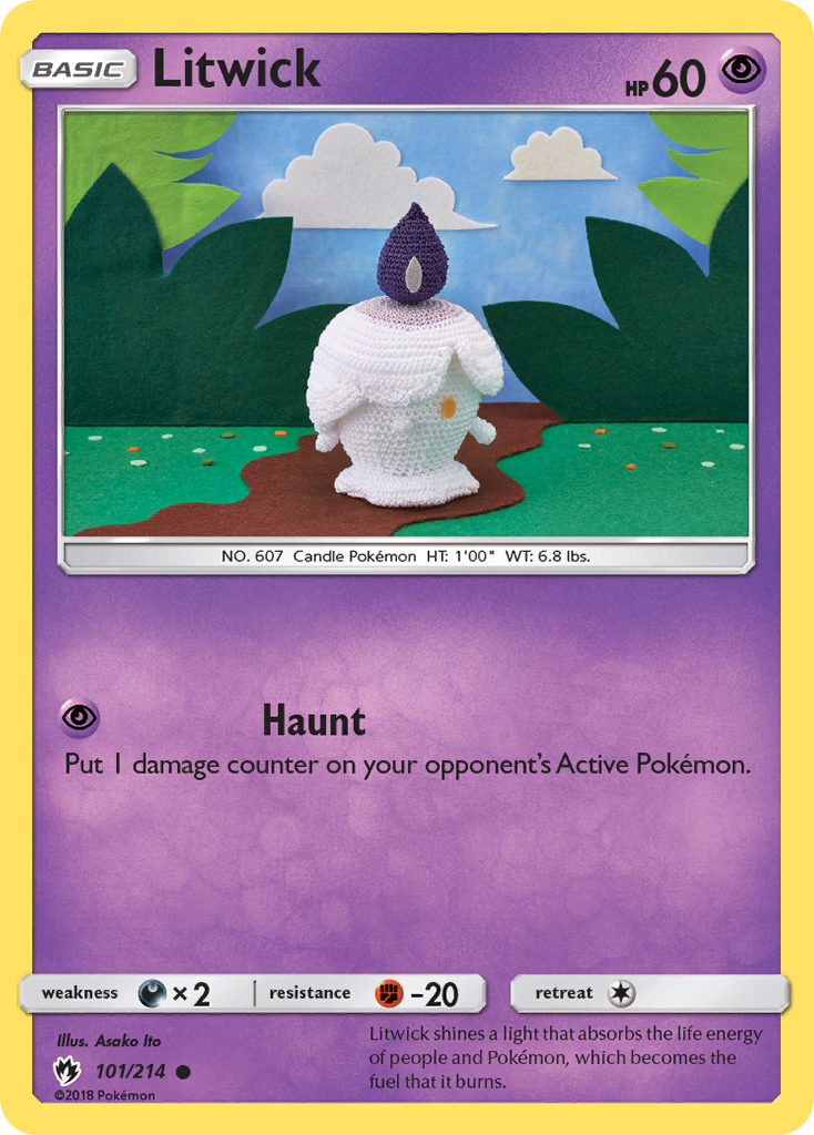 Litwick 101/214 Common | Lost Thunder | Pokemon Card