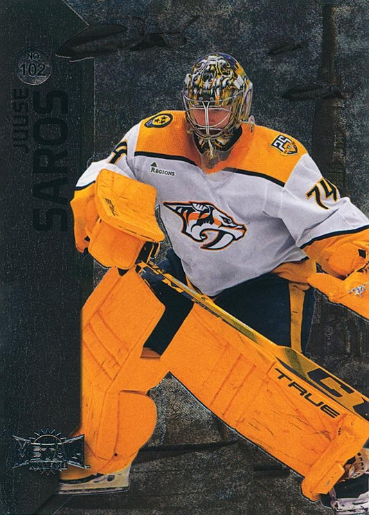 Juuse Saros #102 Nashville Predators | 2023-24 SkyBox Metal Universe | NHL Trading Card