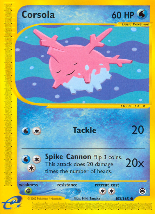 Corsola 102/165 Common | Expedition Base Set | Pokemon Card