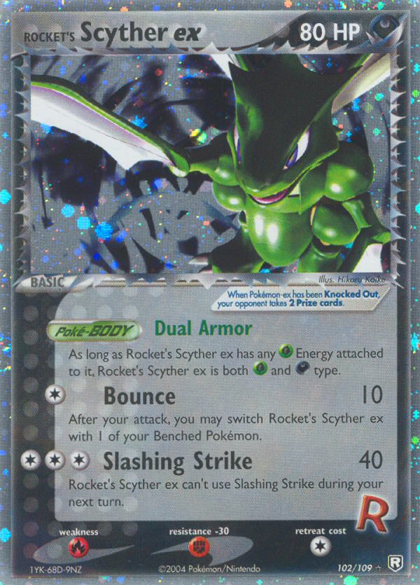 Rocket's Scyther ex 102/109 Rare Holo EX | Team Rocket Returns | Pokemon Card