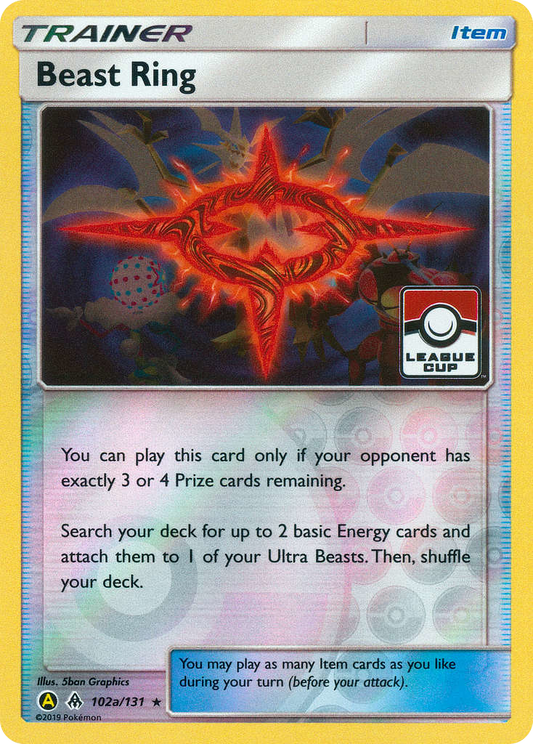Beast Ring 102a/131 Rare | Forbidden Light | Pokemon Card