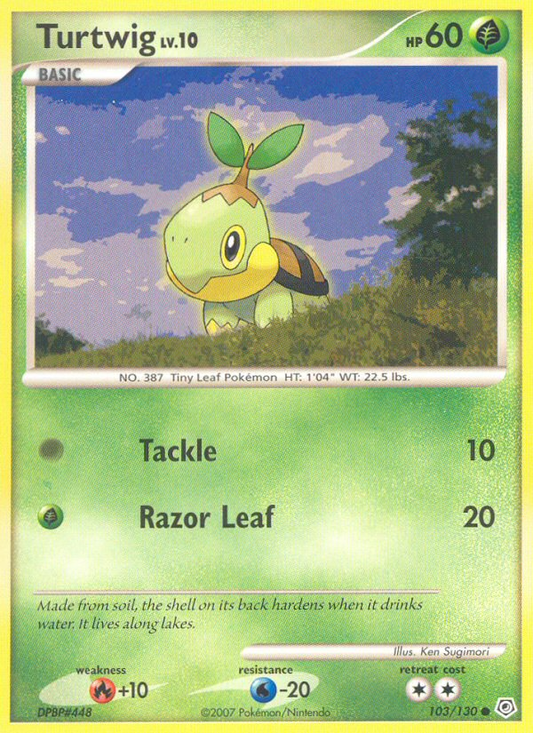 Turtwig 103/130 Common | Diamond & Pearl | Pokemon Card