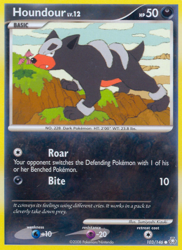 Houndour 103/146 Common | Legends Awakened | Pokemon Card