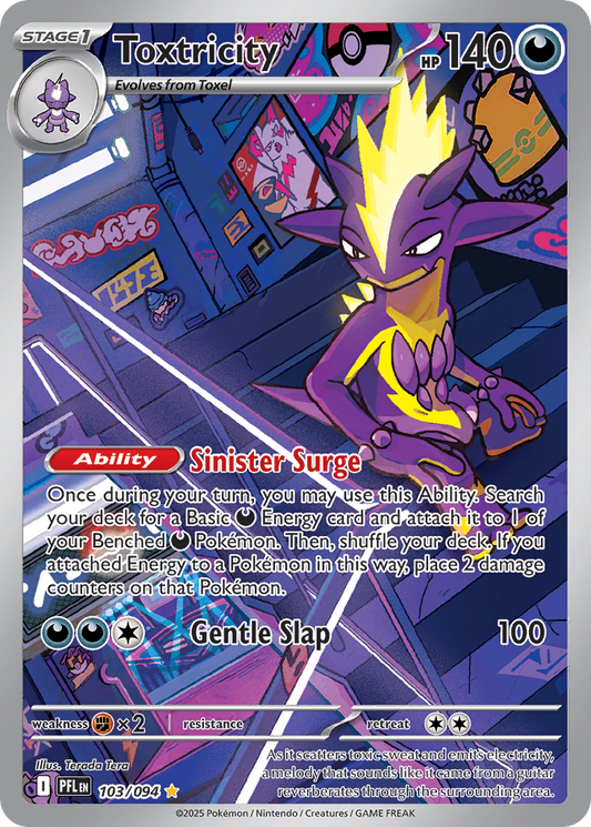 Toxtricity 103/94 Illustration Rare | Phantasmal Flames | Pokemon Card