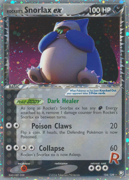 Rocket's Snorlax ex 104/109 Rare Holo EX | Team Rocket Returns | Pokemon Card
