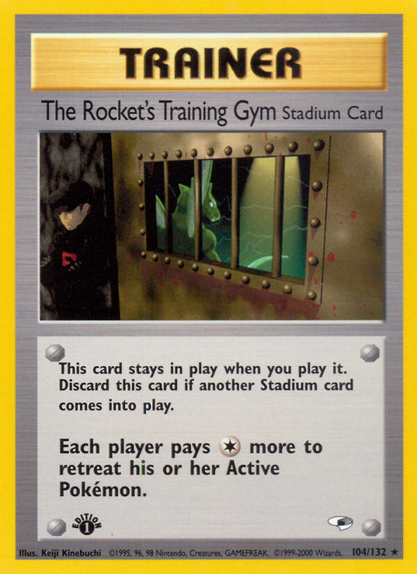 The Rocket's Training Gym 104/132 Rare | Gym Heroes | Pokemon Card