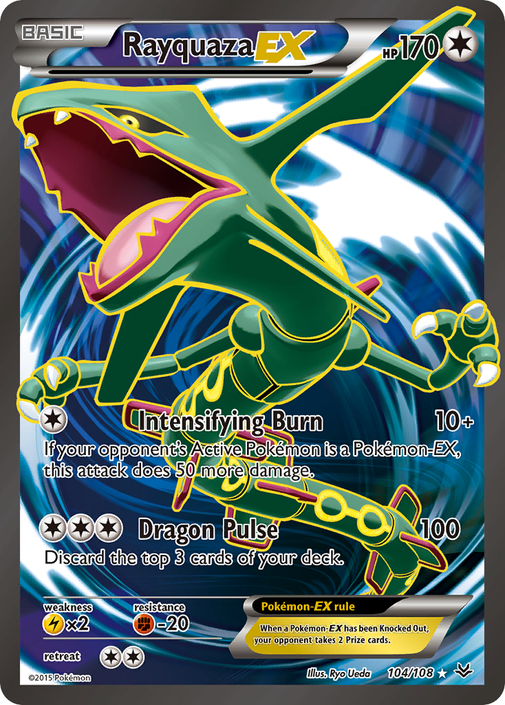 Rayquaza-EX 104/108 Rare Ultra | Roaring Skies | Pokemon Card