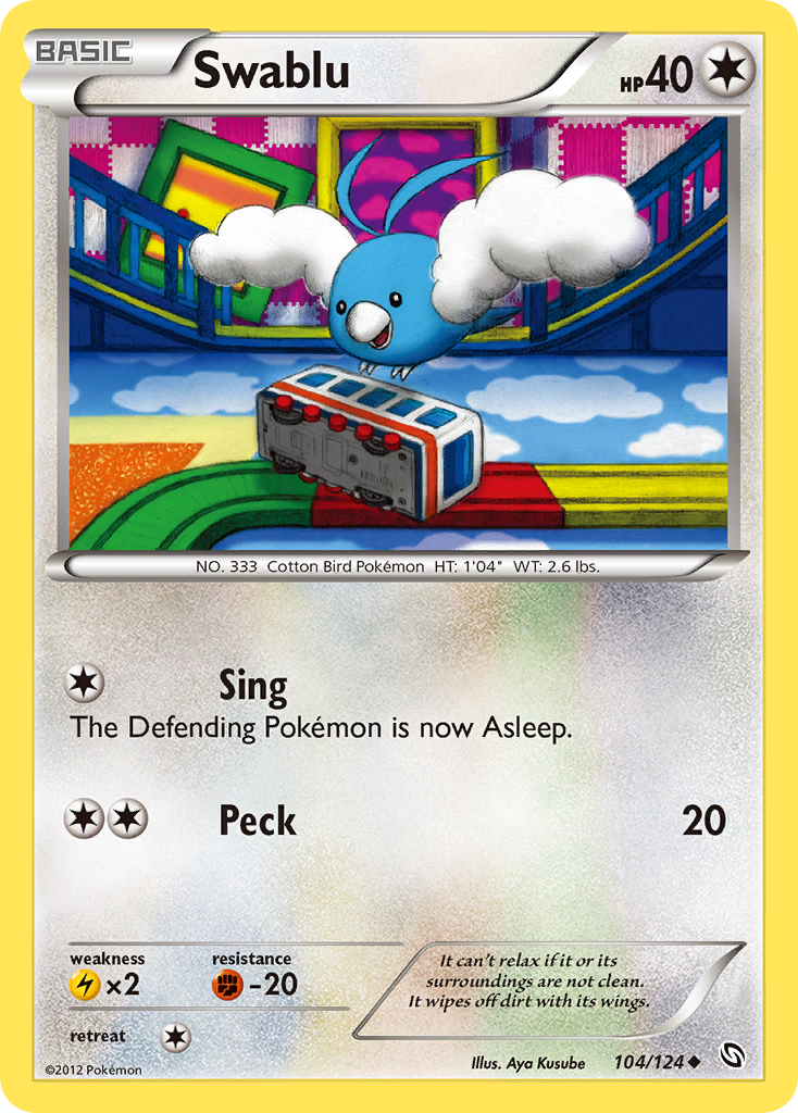 Swablu 104/124 Uncommon | Dragons Exalted | Pokemon Card